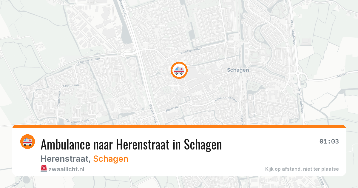 Ambulance naar Herenstraat in Schagen — 14 mei 2026