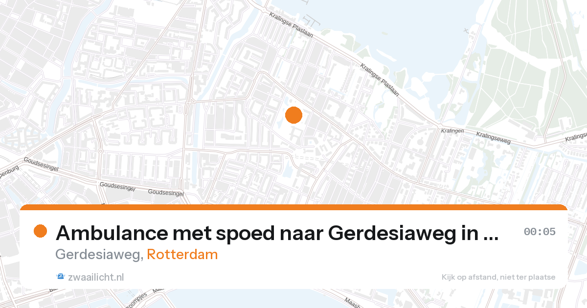 Ambulance met spoed naar Gerdesiaweg in Rotterdam — 6 feb 2026