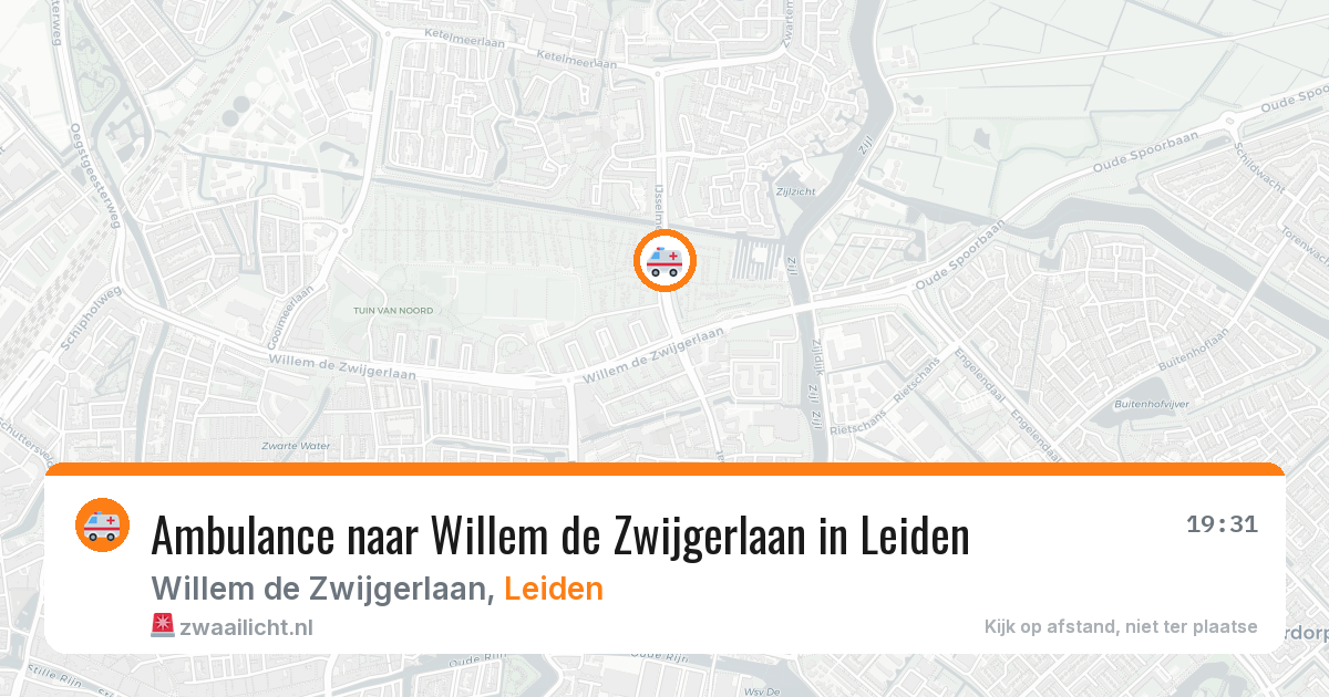 Ambulance naar Willem de Zwijgerlaan in Leiden — 8 feb 2026