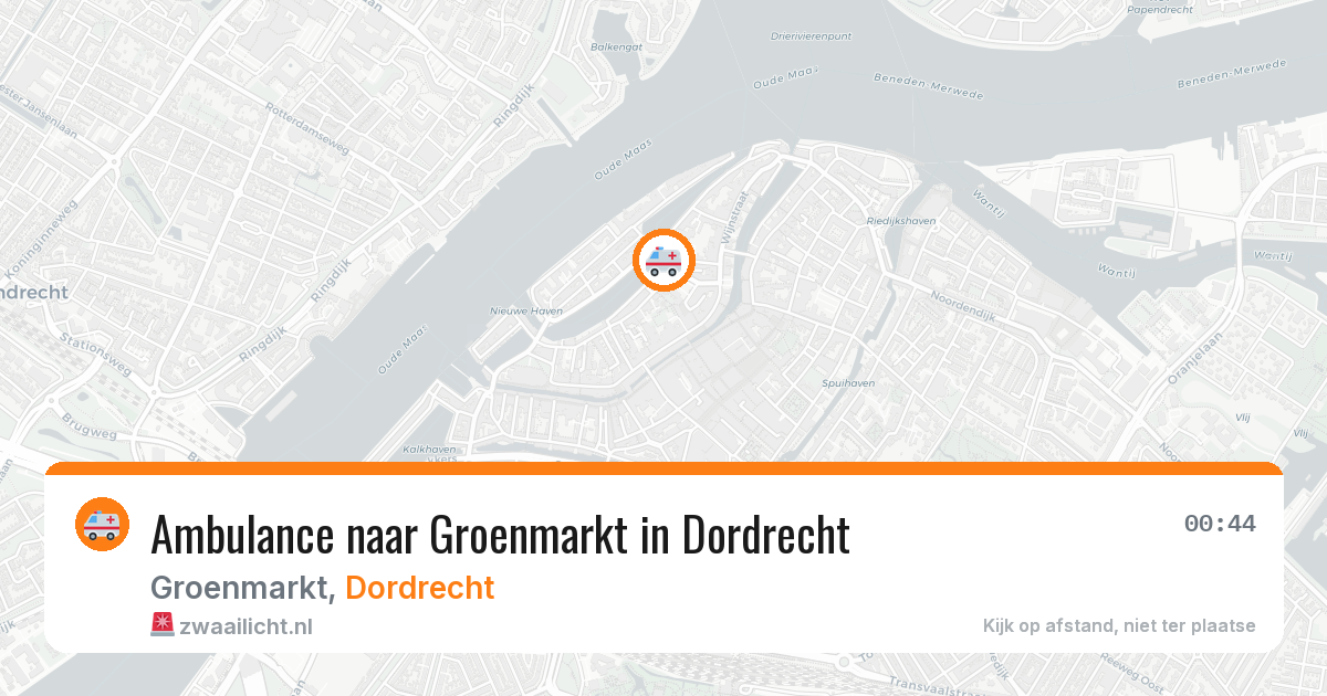 Ambulance naar Groenmarkt in Dordrecht — 30 mei 2026