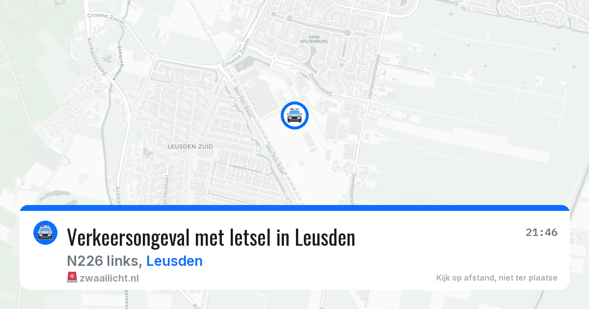 Verkeersongeval met letsel in Leusden — 26 jul 2026