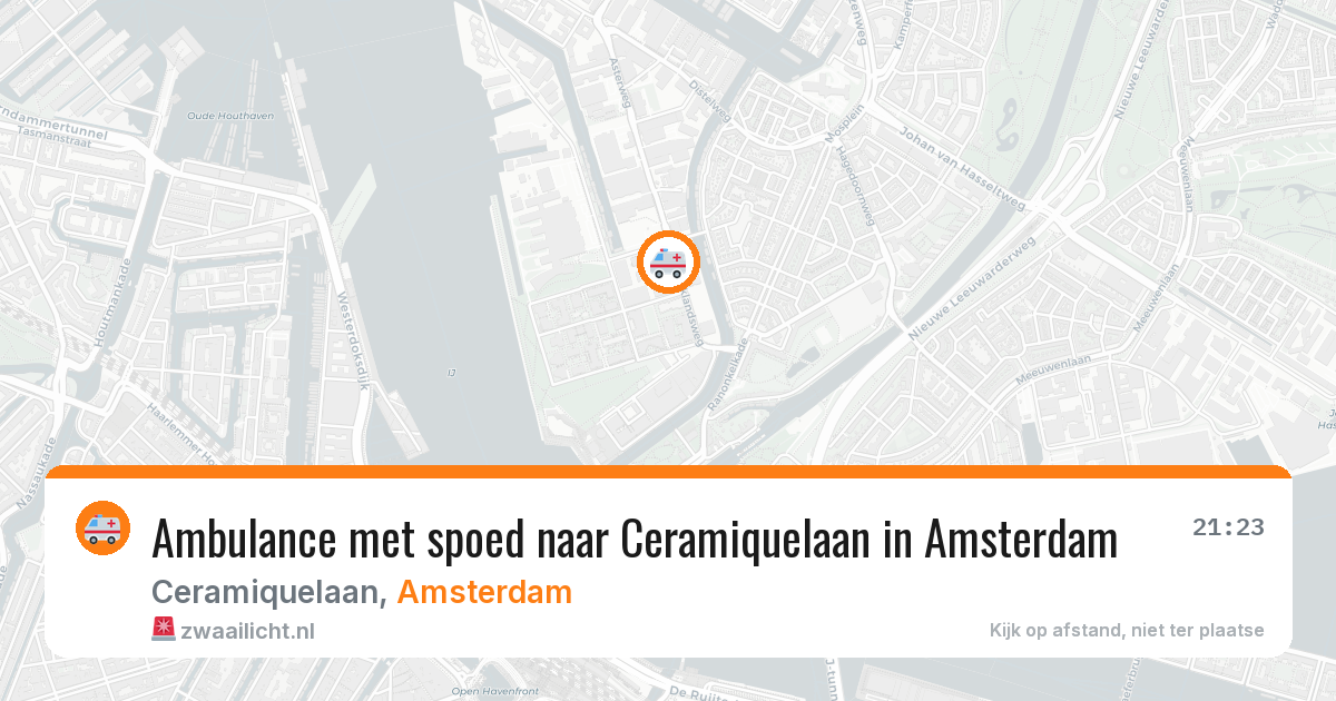 Ambulance met spoed naar Ceramiquelaan in Amsterdam — 15 jun 2026