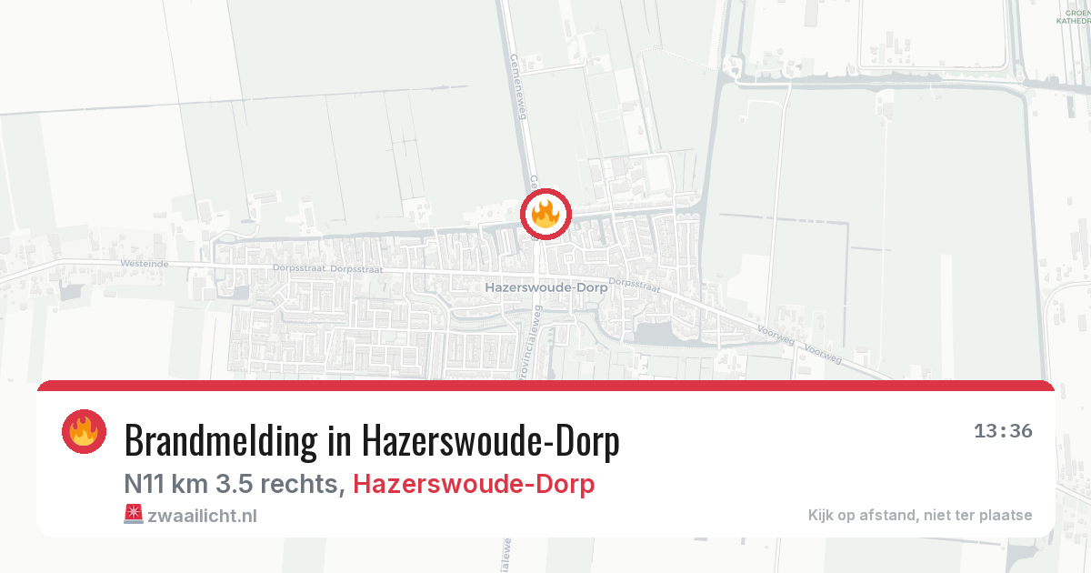 Brandmelding in Hazerswoude-Dorp — 28 jul 2026