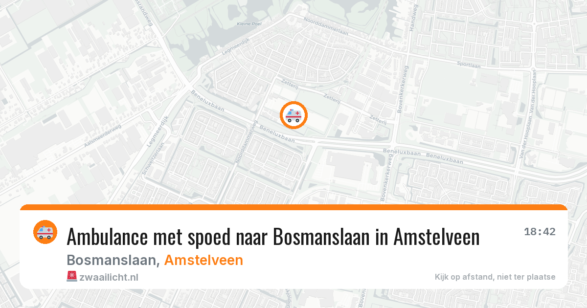 Ambulance met spoed naar Bosmanslaan in Amstelveen — 3 jul 2026