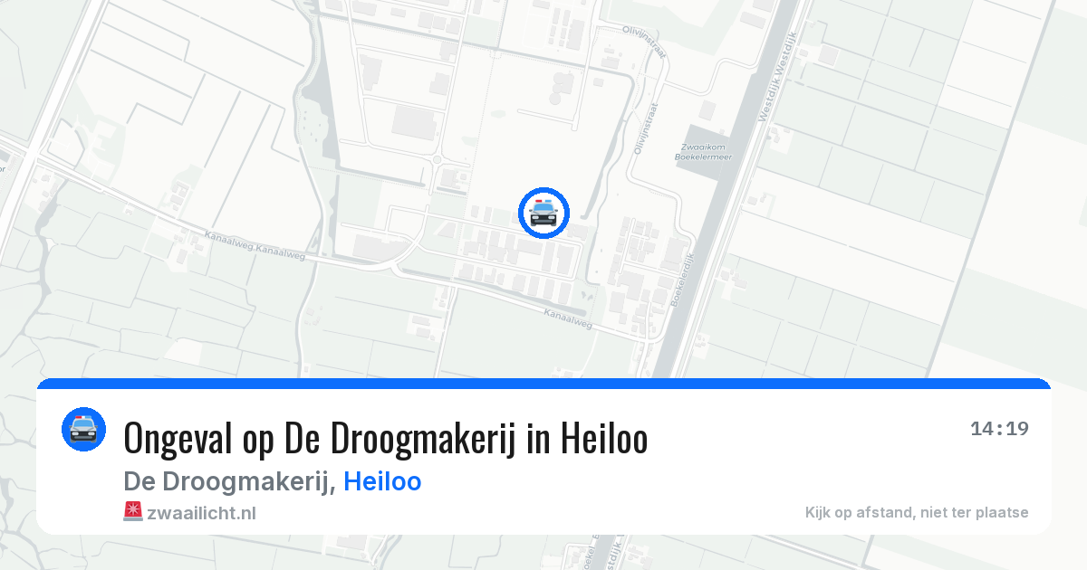 Ongeval op De Droogmakerij in Heiloo — 29 jul 2026