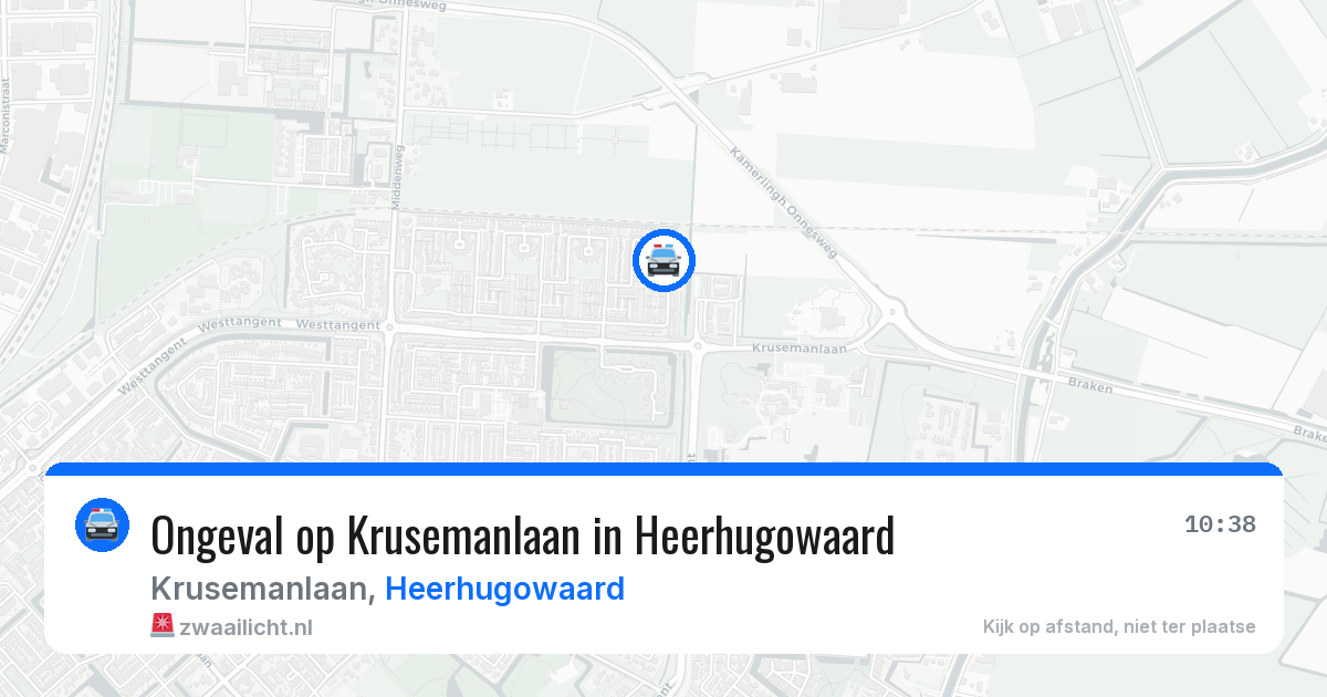 Ongeval op Krusemanlaan in Heerhugowaard — 12 aug 2026
