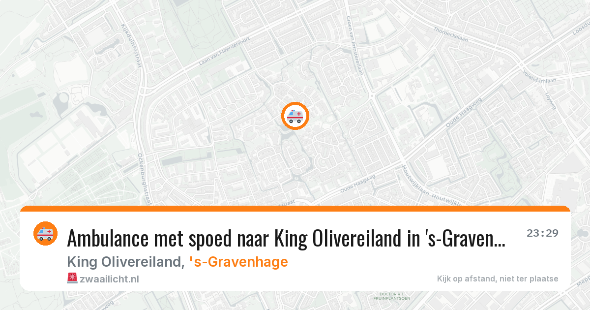 Ambulance met spoed naar King Olivereiland in 's-Gravenhage — 6 apr 2026
