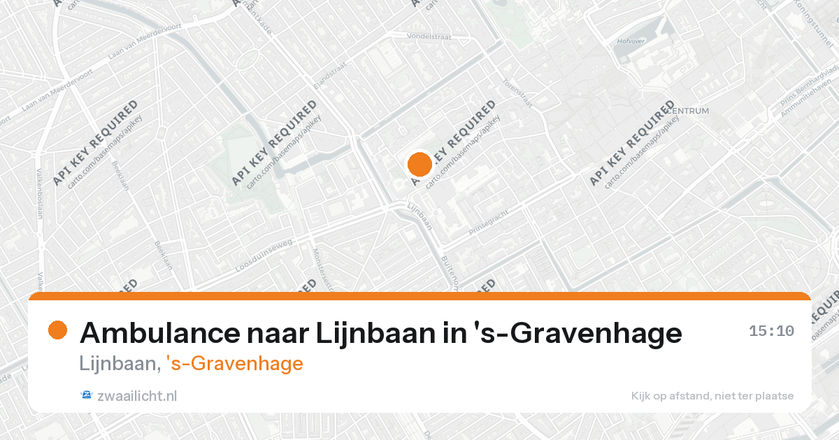 Ambulance naar Lijnbaan in 's-Gravenhage — 26 aug 2026