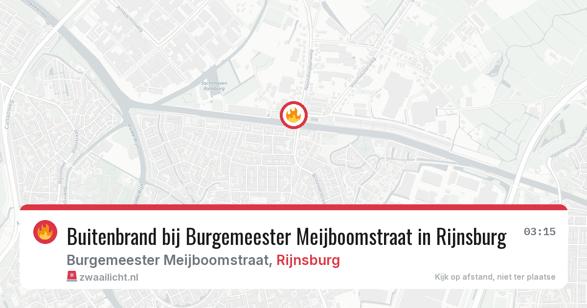 Buitenbrand bij Burgemeester Meijboomstraat in Rijnsburg — 17 jan 2026