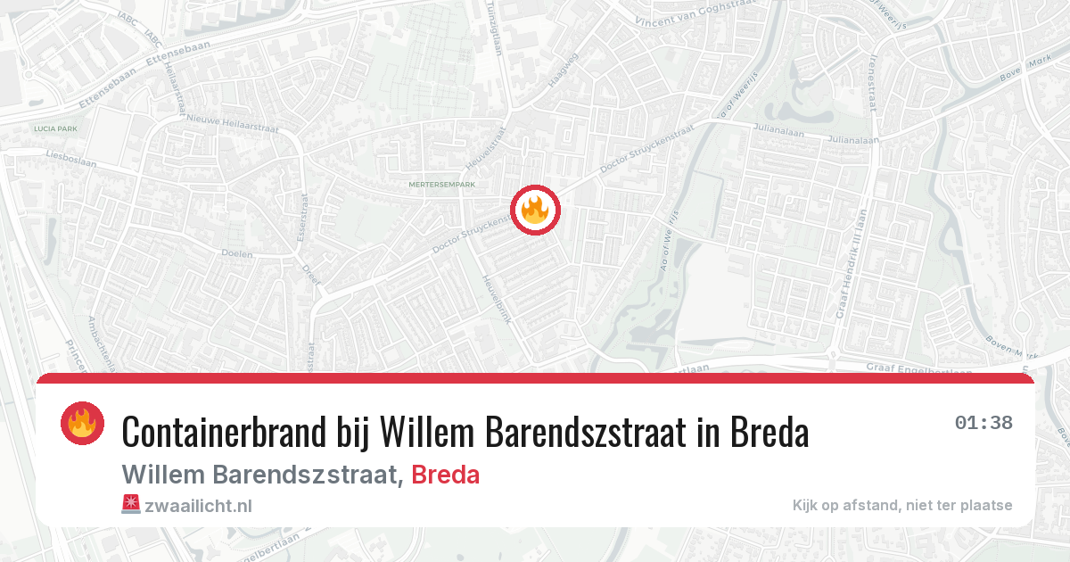 Containerbrand bij Willem Barendszstraat in Breda — 2 jun 2026