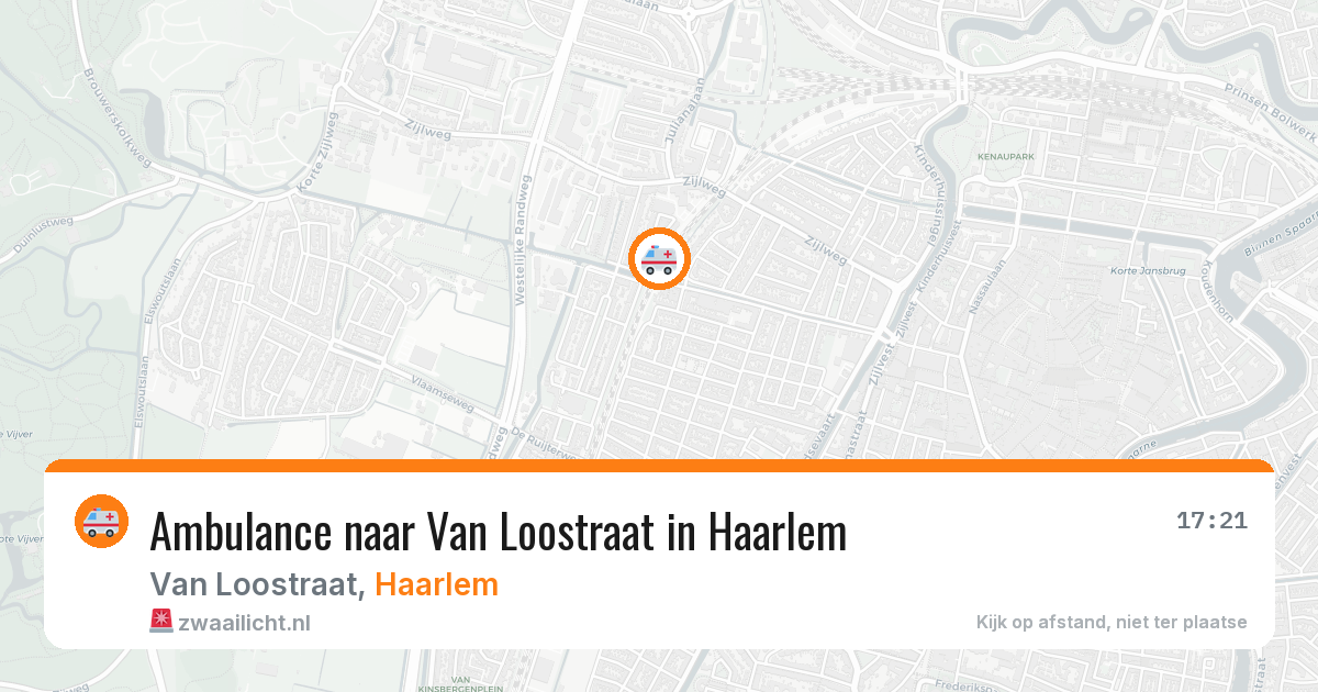 Ambulance naar Van Loostraat in Haarlem — 21 jul 2026