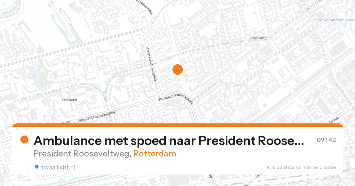 Ambulance met spoed naar President Rooseveltweg in Rotterdam — 11 jun 2026