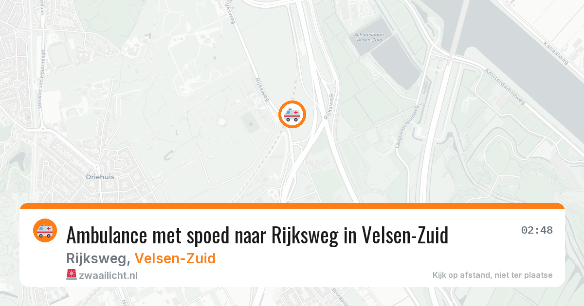 Ambulance met spoed naar Rijksweg in Velsen-Zuid — 8 mei 2026