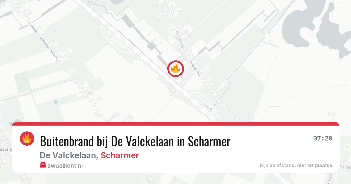 Buitenbrand bij De Valckelaan in Scharmer — 29 jul 2026