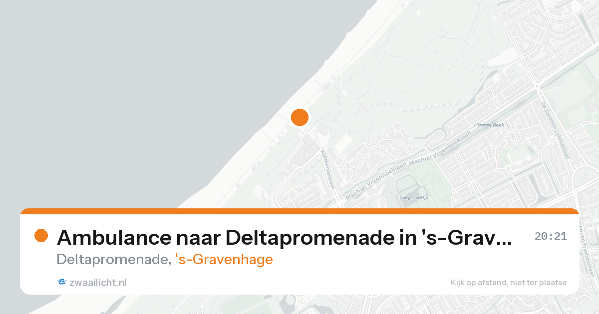 Ambulance naar Deltapromenade in 's-Gravenhage — 15 aug 2026