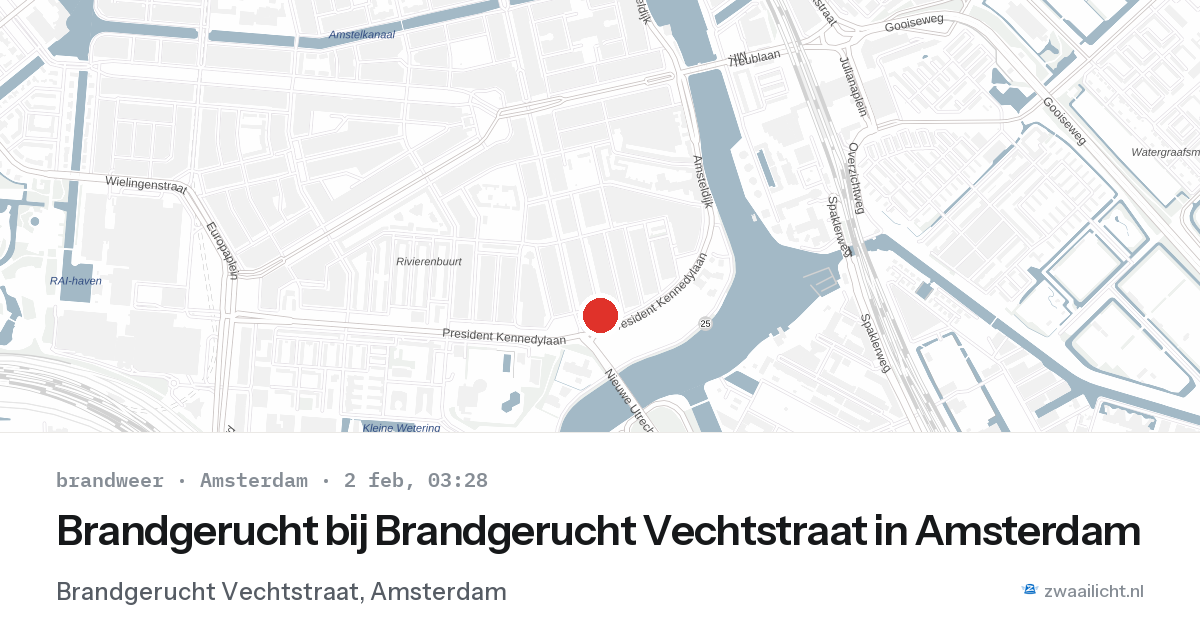 Brandgerucht bij Brandgerucht Vechtstraat in Amsterdam — 2 feb 2026