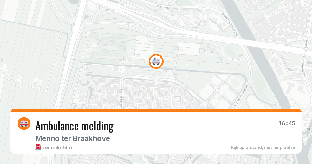Ambulance melding — 15 apr 2026