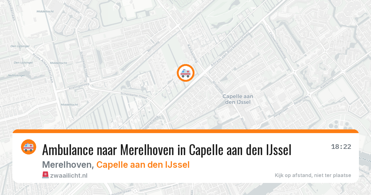 Ambulance naar Merelhoven in Capelle aan den IJssel — 31 mrt 2026