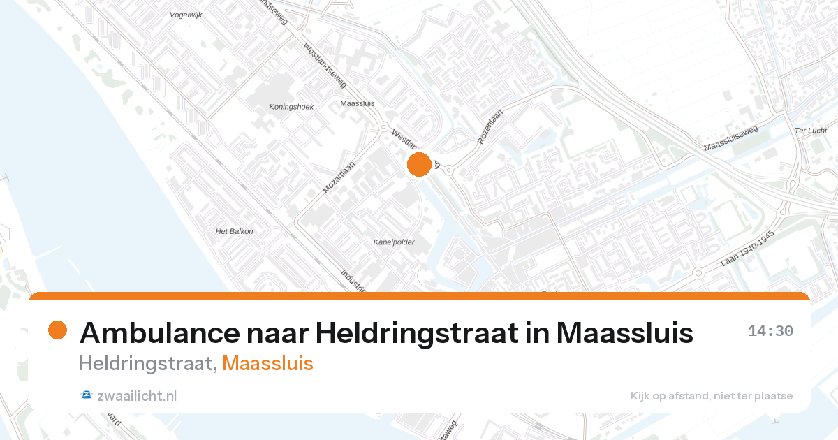 Ambulance naar Heldringstraat in Maassluis — 27 aug 2026