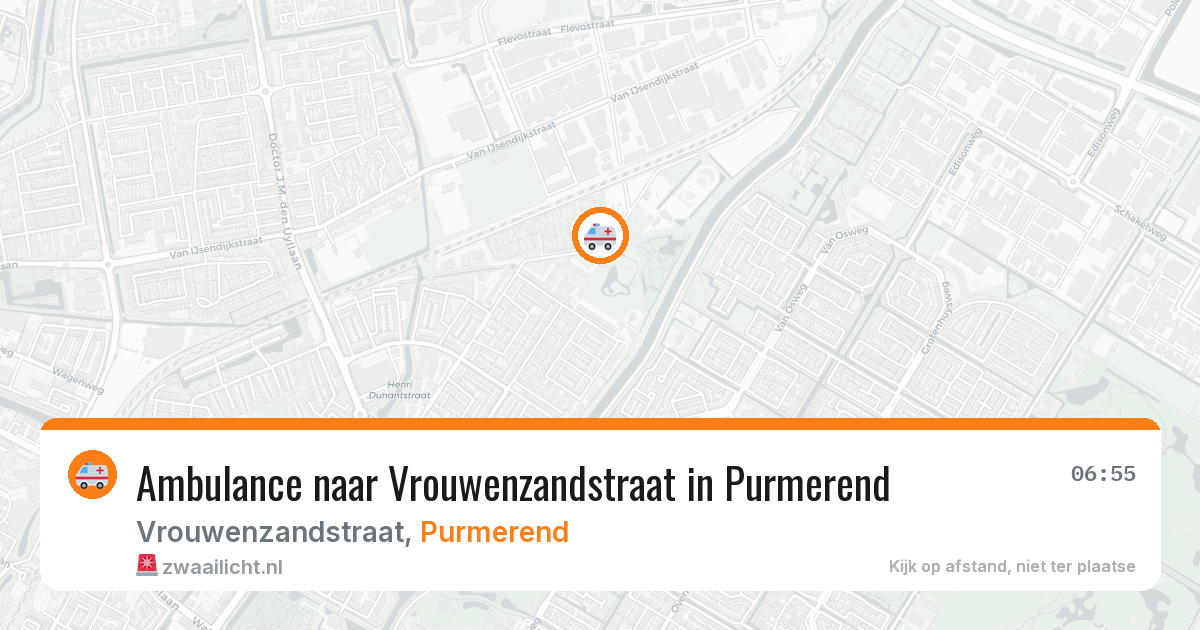 Ambulance naar Vrouwenzandstraat in Purmerend — 1 apr 2026