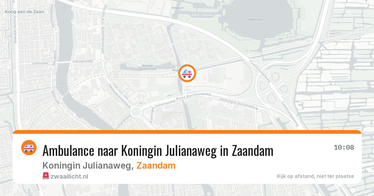 Ambulance naar Koningin Julianaweg in Zaandam — 13 aug 2026