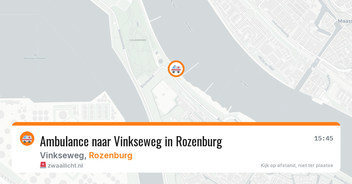 Ambulance naar Vinkseweg in Rozenburg — 9 mei 2026