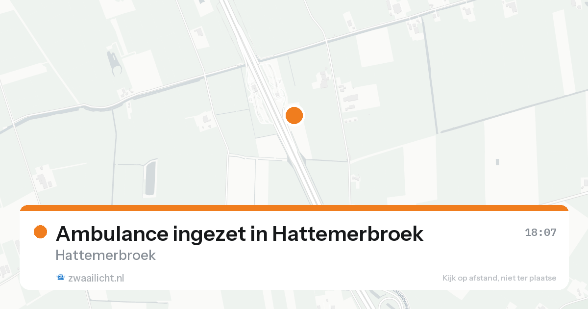 Ambulance ingezet in Hattemerbroek — 19 aug 2026