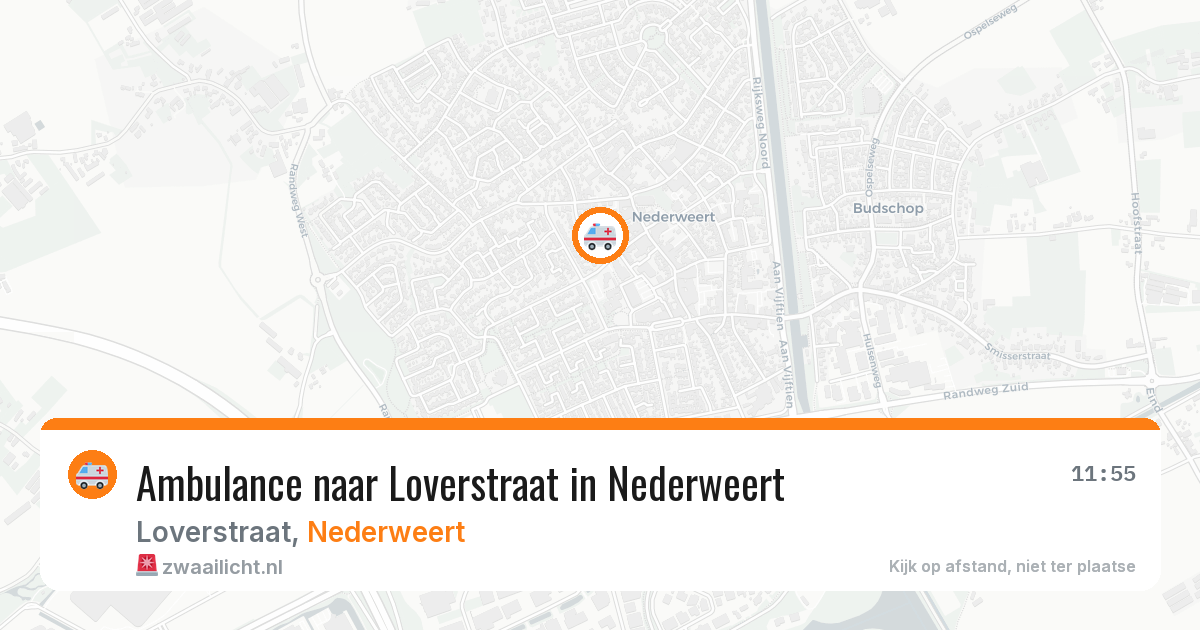 Ambulance naar Loverstraat in Nederweert — 9 jun 2026