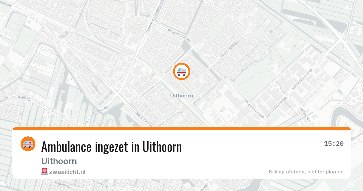 Ambulance ingezet in Uithoorn — 3 aug 2026