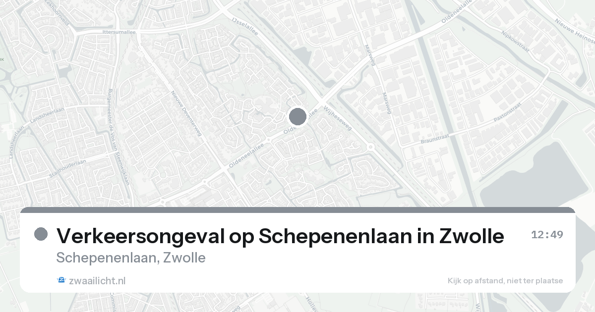 Verkeersongeval op Schepenenlaan in Zwolle — 17 aug 2026