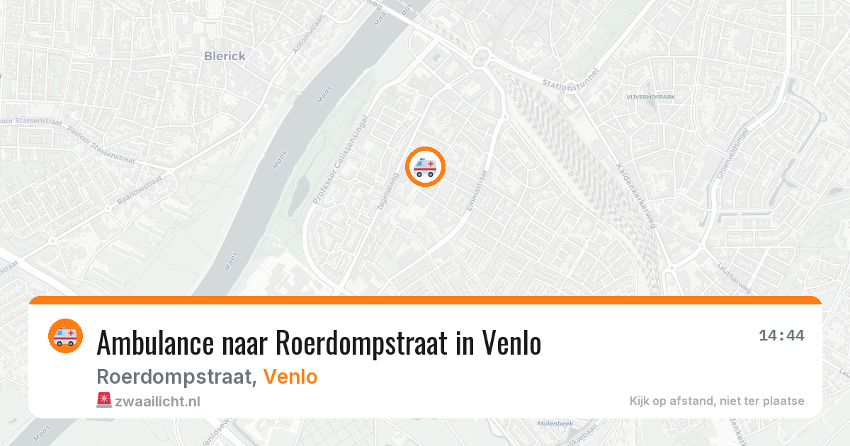 Ambulance naar Roerdompstraat in Venlo — 12 jun 2026