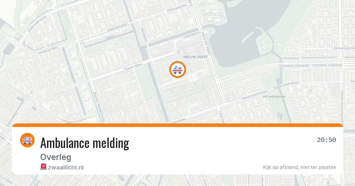 Ambulance melding — 5 jul 2026