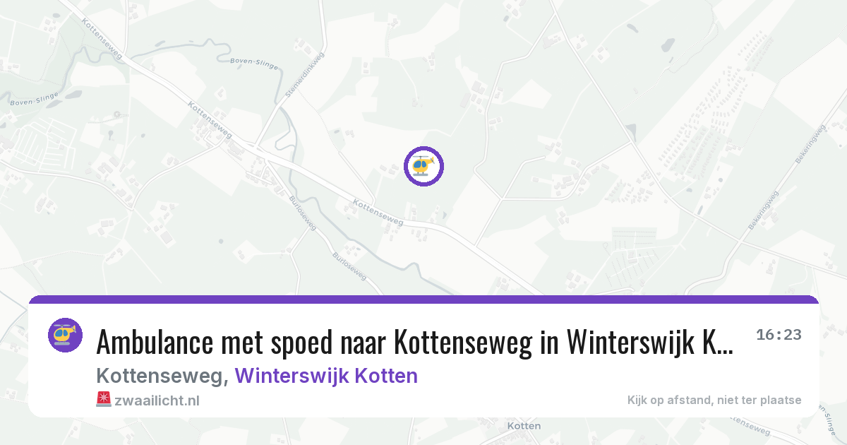 Ambulance met spoed naar Kottenseweg in Winterswijk Kotten — 3 jul 2026