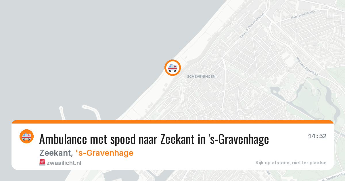 Ambulance met spoed naar Zeekant in 's-Gravenhage — 12 jul 2026