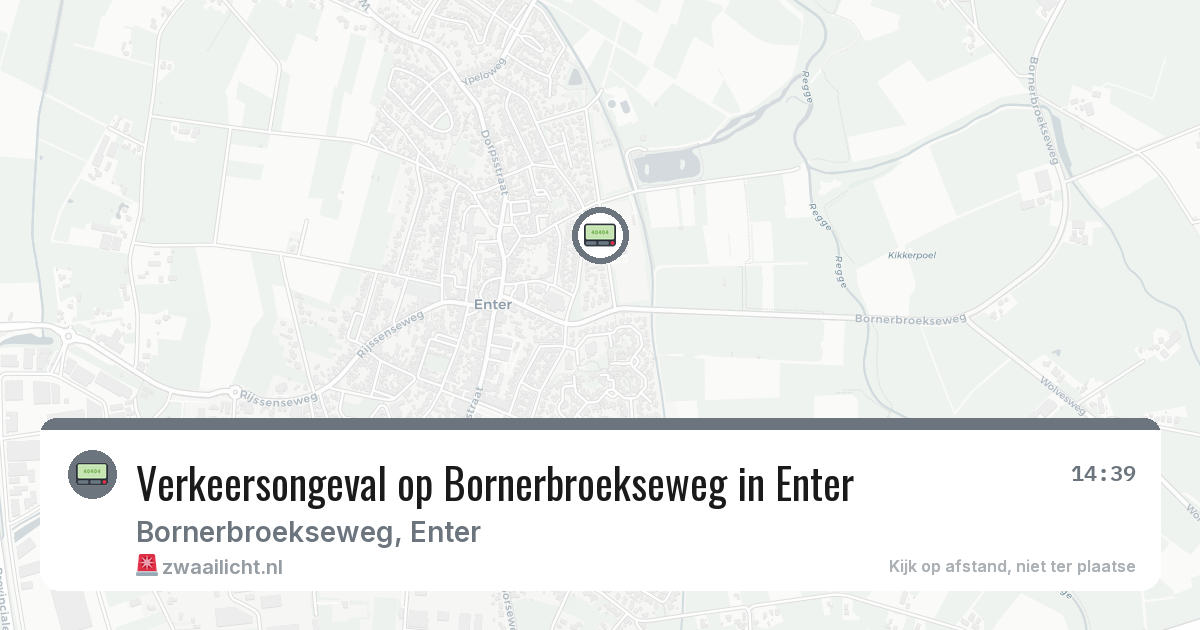 Verkeersongeval op Bornerbroekseweg in Enter — 16 jul 2026