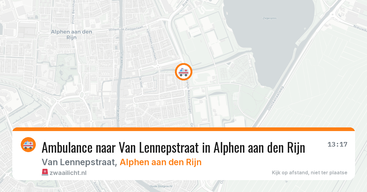 Ambulance naar Van Lennepstraat in Alphen aan den Rijn — 8 feb 2026