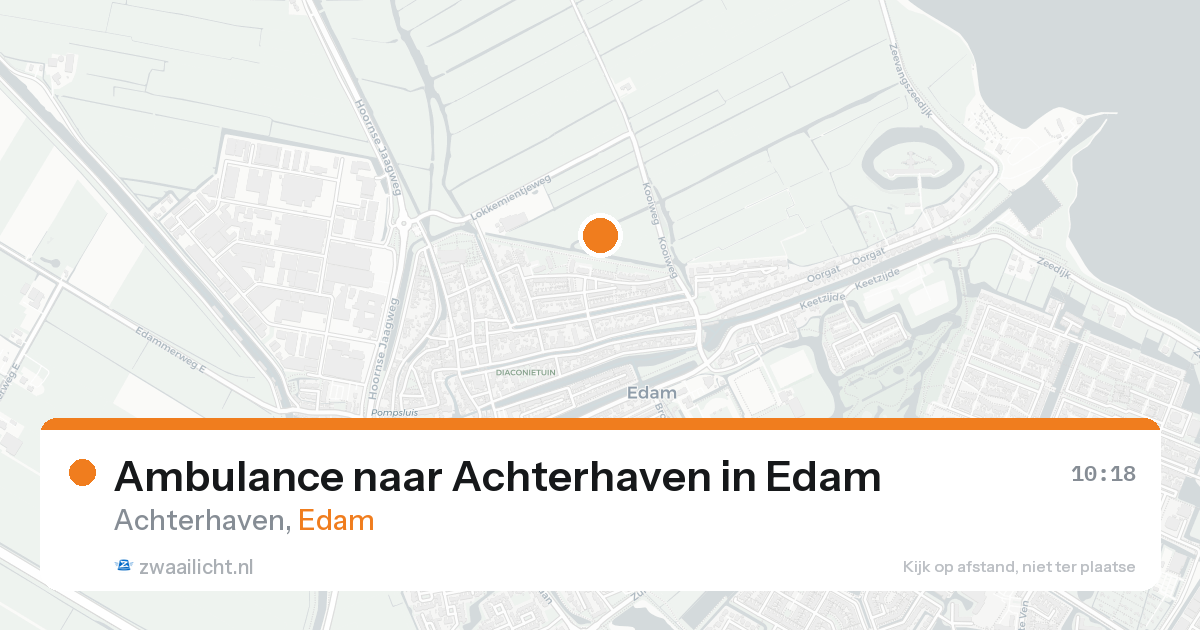 Ambulance naar Achterhaven in Edam — 15 aug 2026