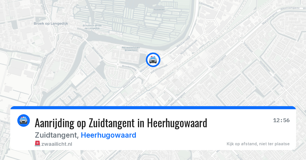 Aanrijding op Zuidtangent in Heerhugowaard — 28 mrt 2026