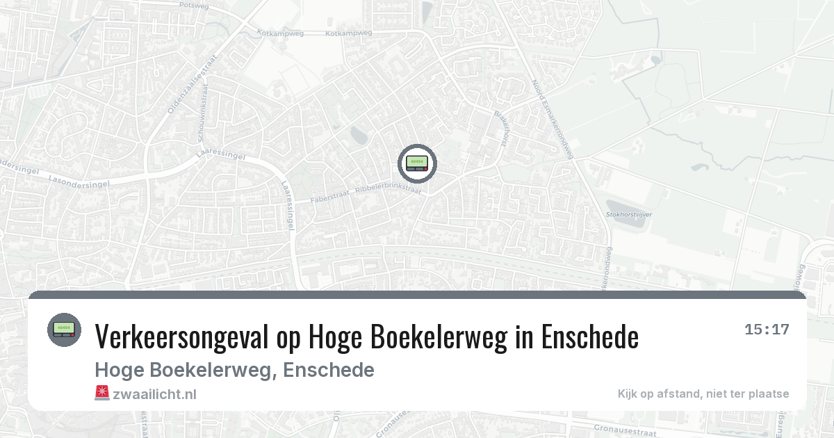 Verkeersongeval op Hoge Boekelerweg in Enschede — 28 jul 2026