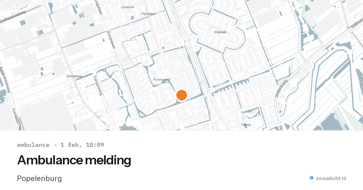 Ambulance melding — 1 feb 2026