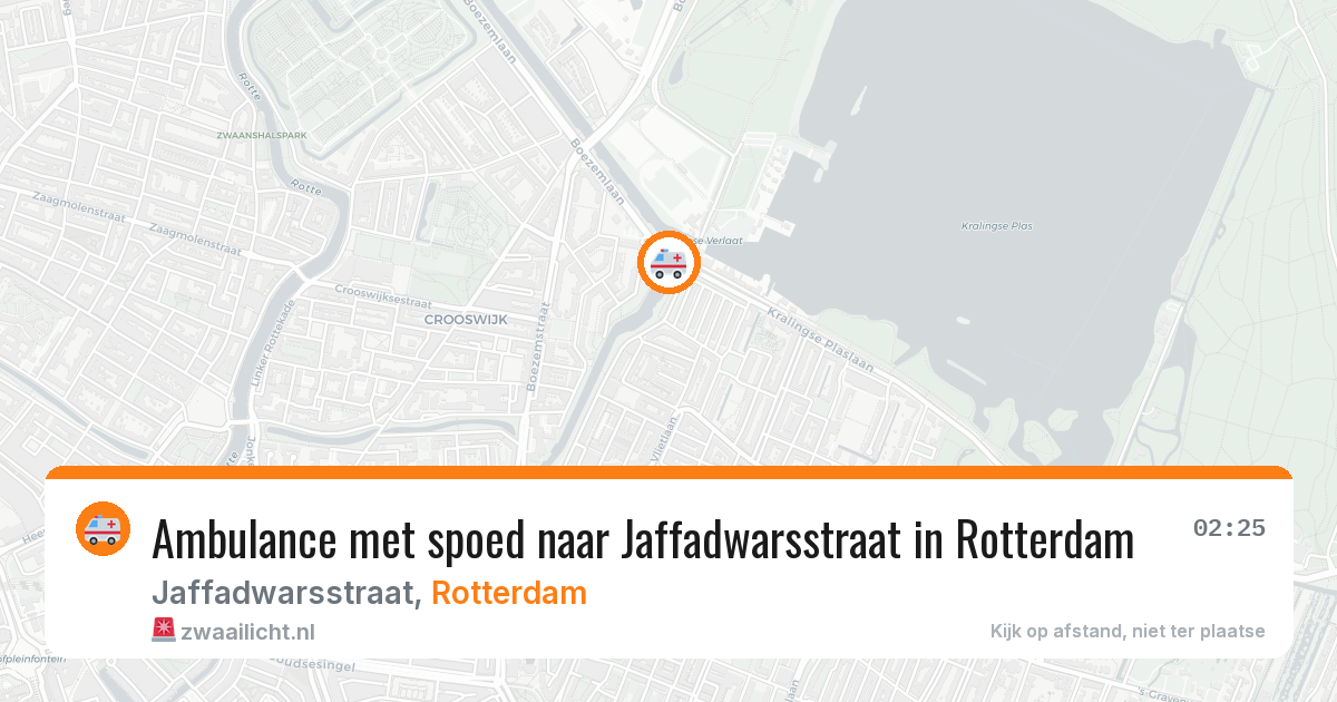 Ambulance met spoed naar Jaffadwarsstraat in Rotterdam — 13 mei 2026