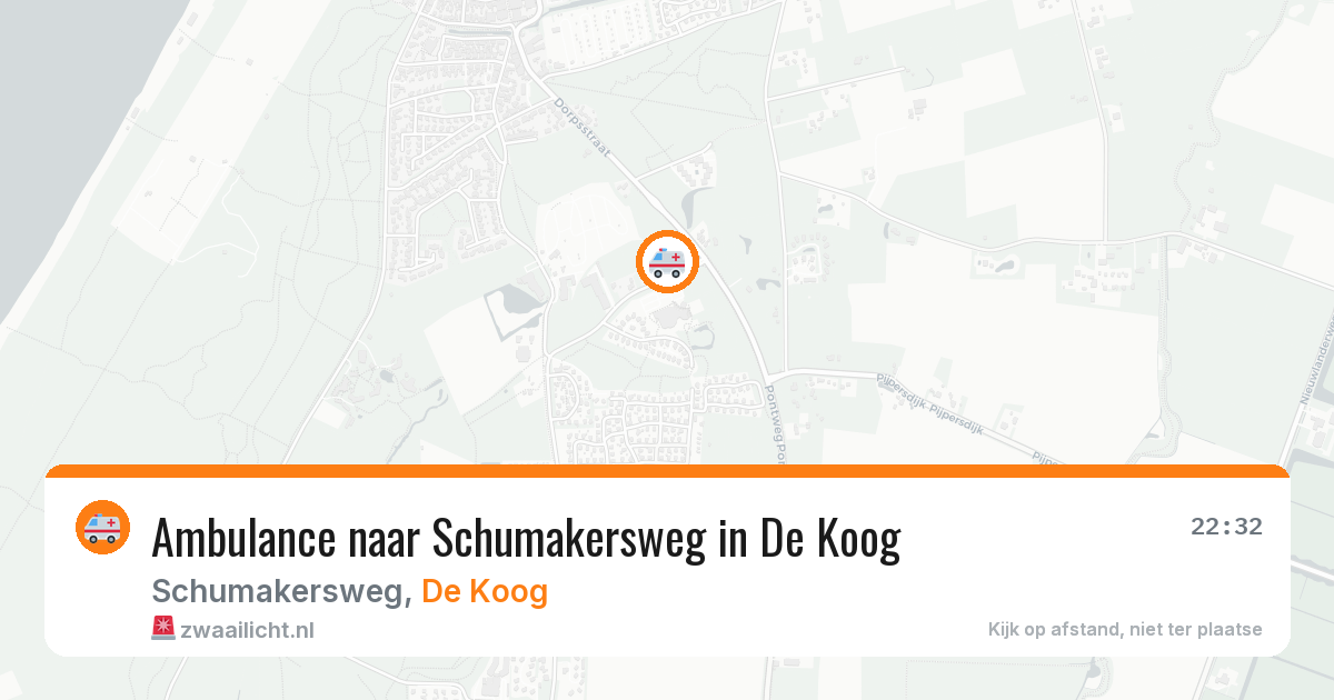 Ambulance naar Schumakersweg in De Koog — 19 jun 2026