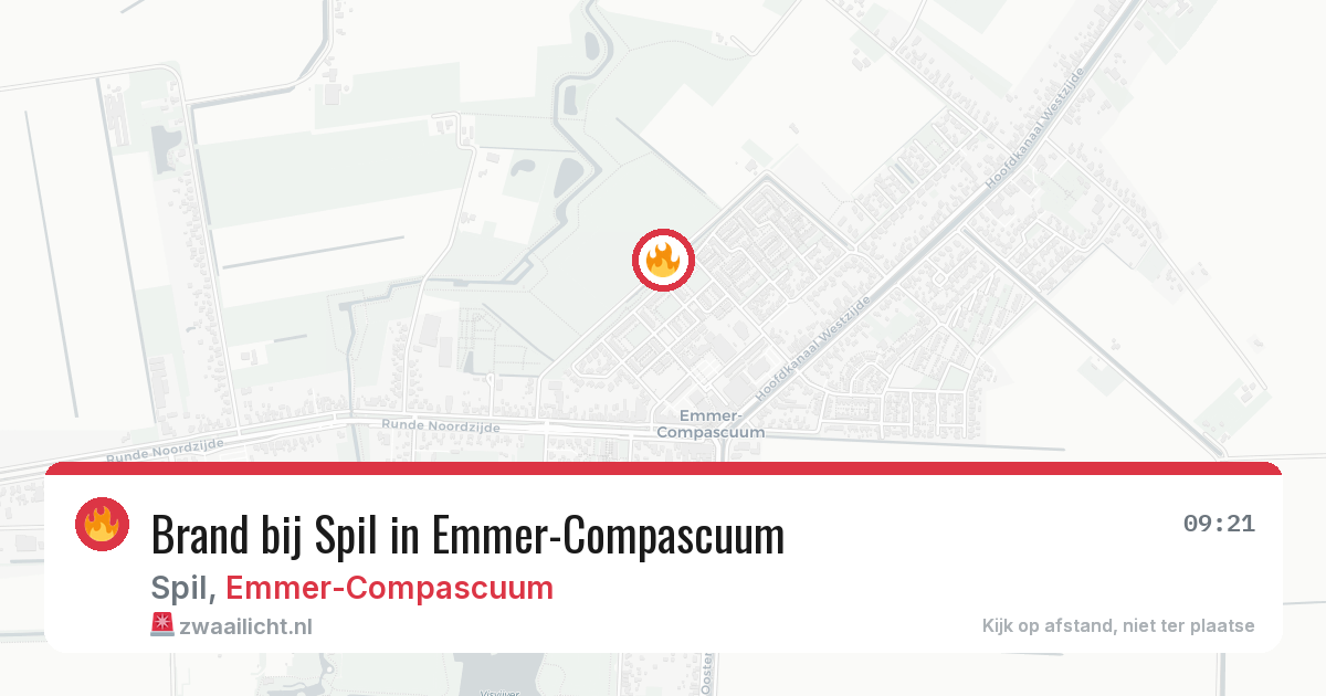 Brand bij Spil in Emmer-Compascuum — 4 apr 2026
