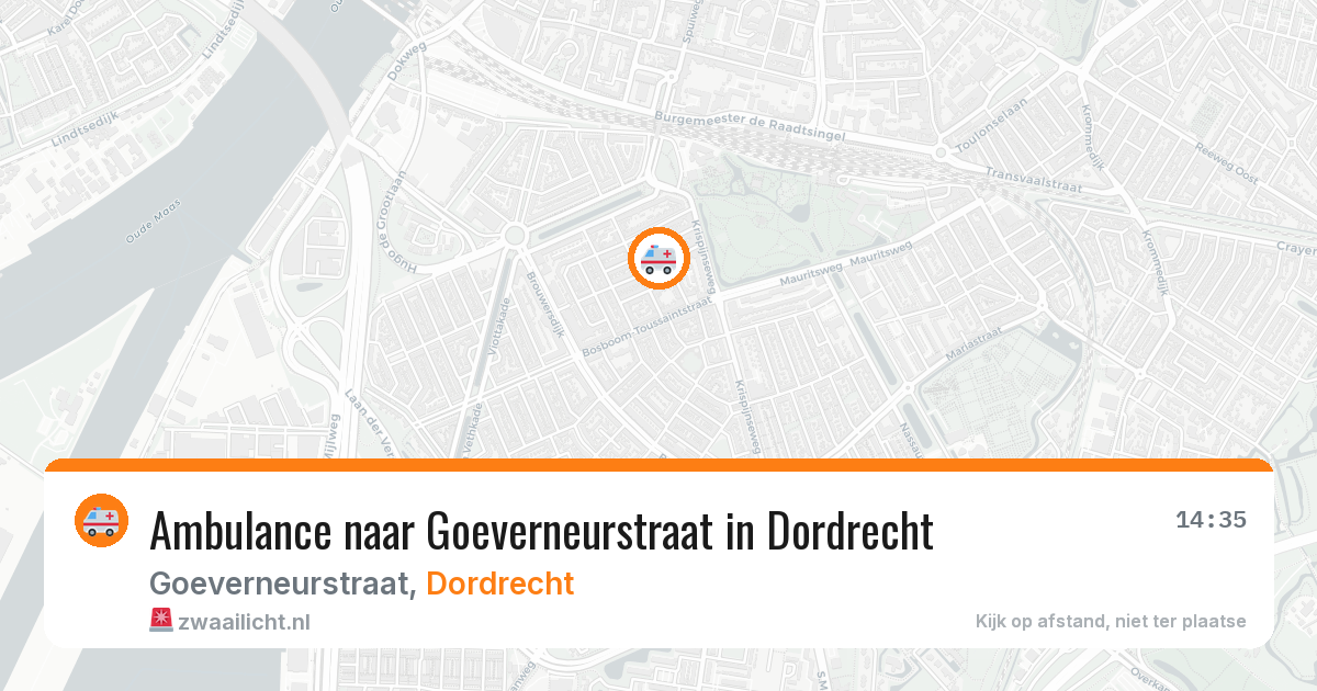 Ambulance naar Goeverneurstraat in Dordrecht — 18 mrt 2026