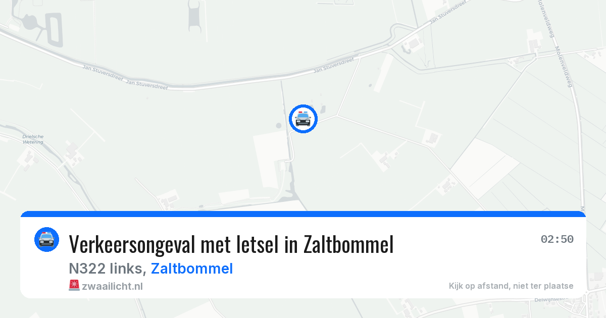 Verkeersongeval met letsel in Zaltbommel — 10 mrt 2026