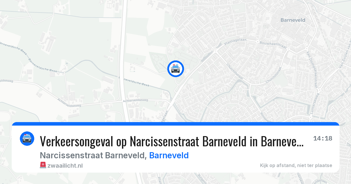 Verkeersongeval op Narcissenstraat Barneveld in Barneveld — 22 apr 2026