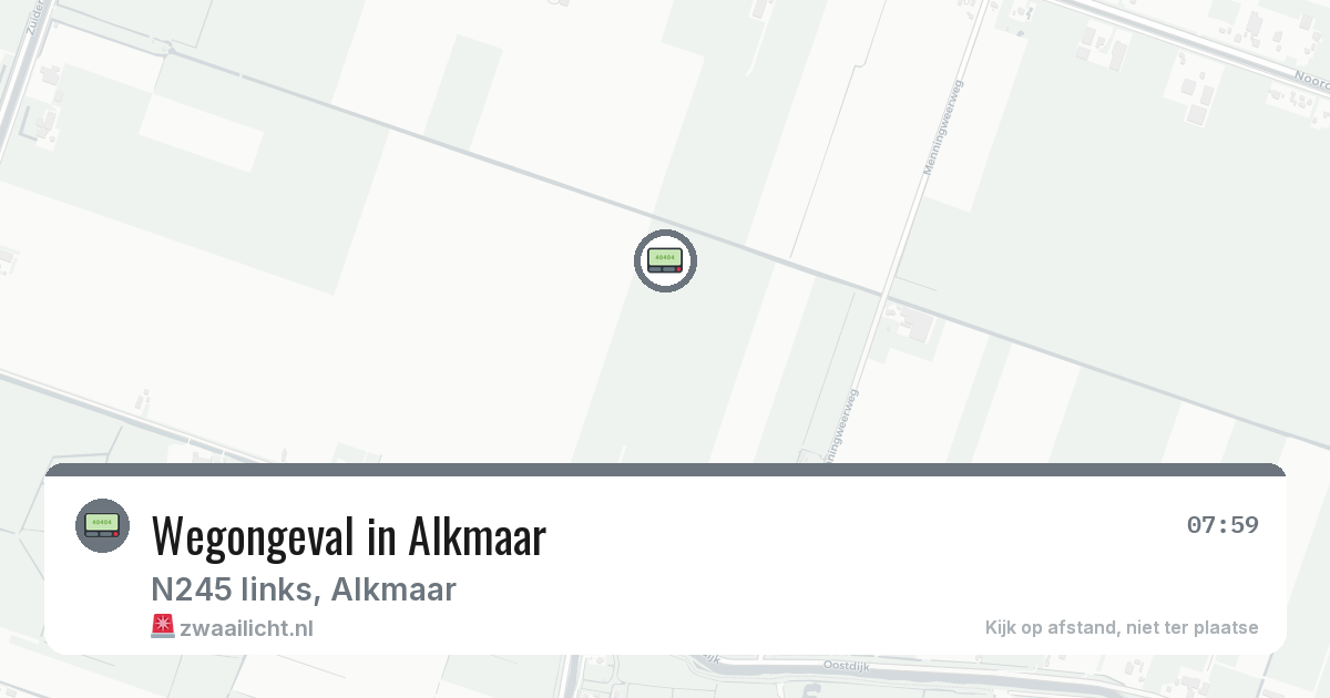 Wegongeval in Alkmaar — 5 feb 2026