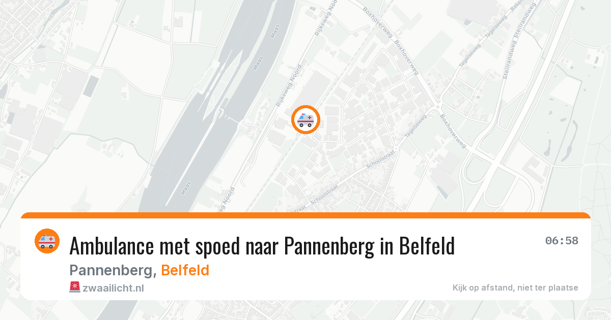 Ambulance met spoed naar Pannenberg in Belfeld — 15 jul 2026
