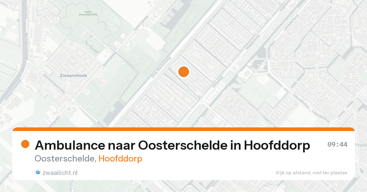 Ambulance naar Oosterschelde in Hoofddorp — 19 mei 2026