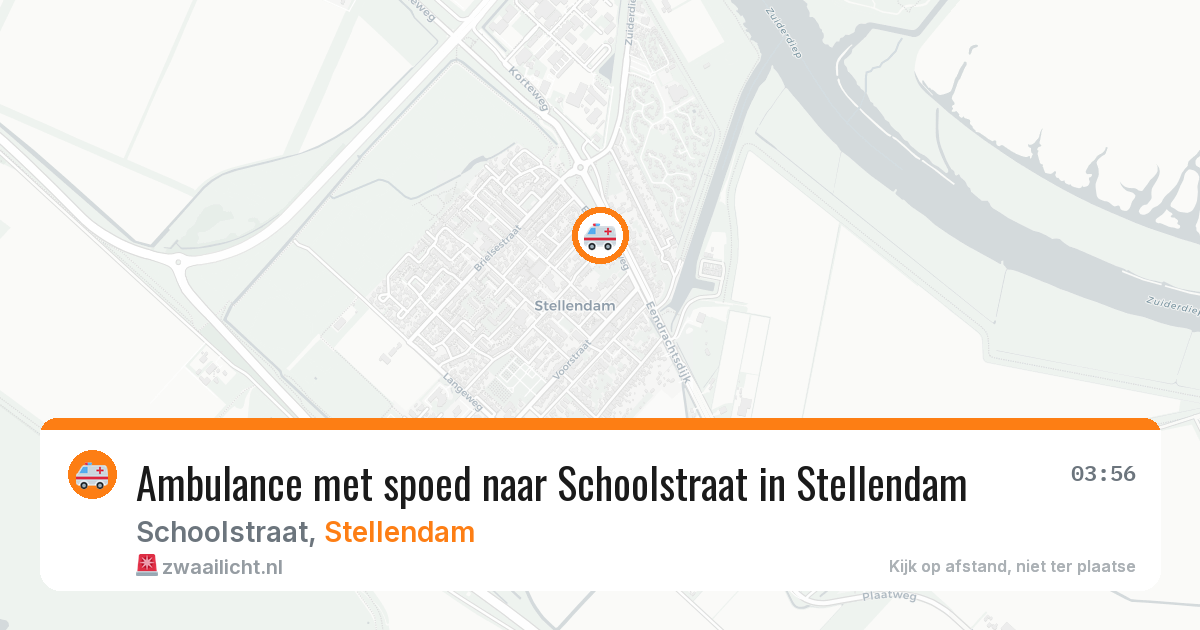 Ambulance met spoed naar Schoolstraat in Stellendam — 24 apr 2026